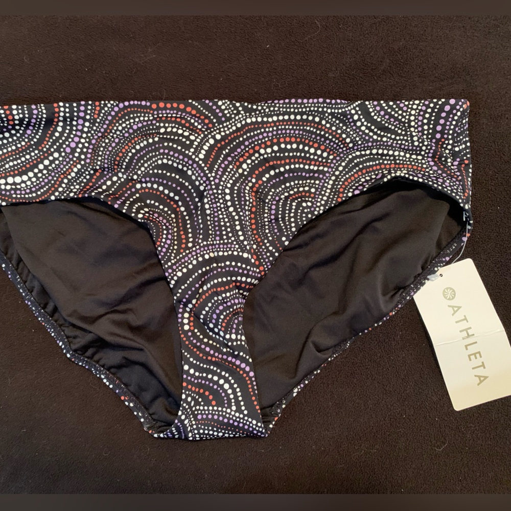 NWT Athleta Colorful Patterned Bikini Bottom